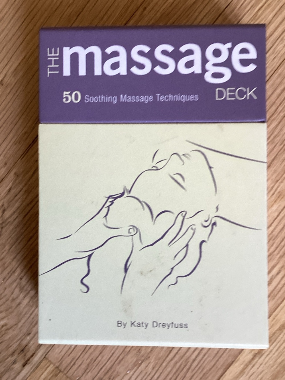 Chronicle Books Massage Deck (Purple & Cream)
